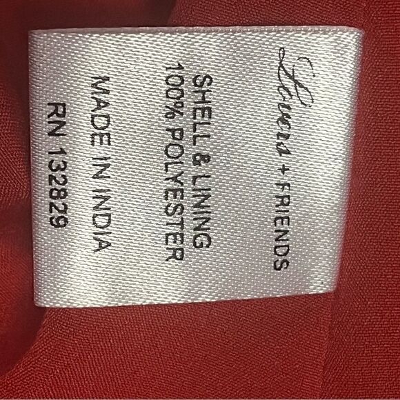 Lovers + Friends Red Trenton Paradise Cold Shoulder S - Picture 8 of 10